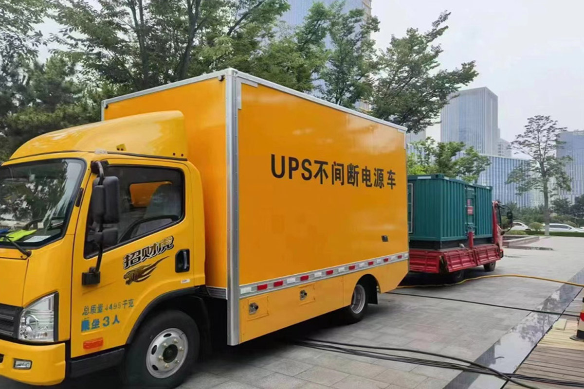 莎车发电机租赁施工现场